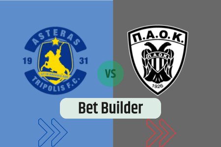 Bet Builder στο Αστερας Τριπολης – ΠΑΟΚ