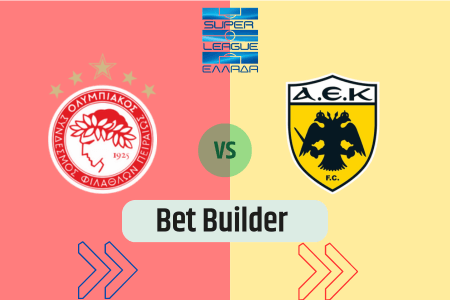 Bet Builder στο Ολυμπιακος- ΑΕΚ