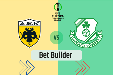 Bet Builder στο ΑΕΚ – Σαμροκ Ροβερς